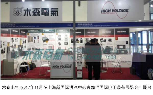 木森電氣參加2017年國際電工裝備展覽會現場